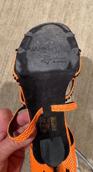 Zapatos Baile Latino Manuel Reina Naranja