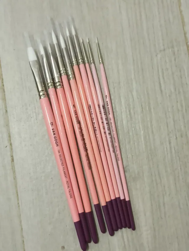 10 Pinceles Rosas Van Gogh