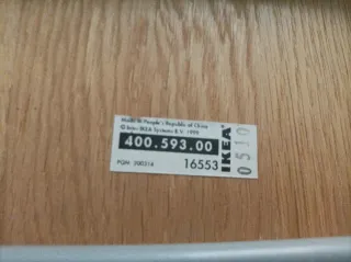 Taburetes plegables madera y metal Ikea