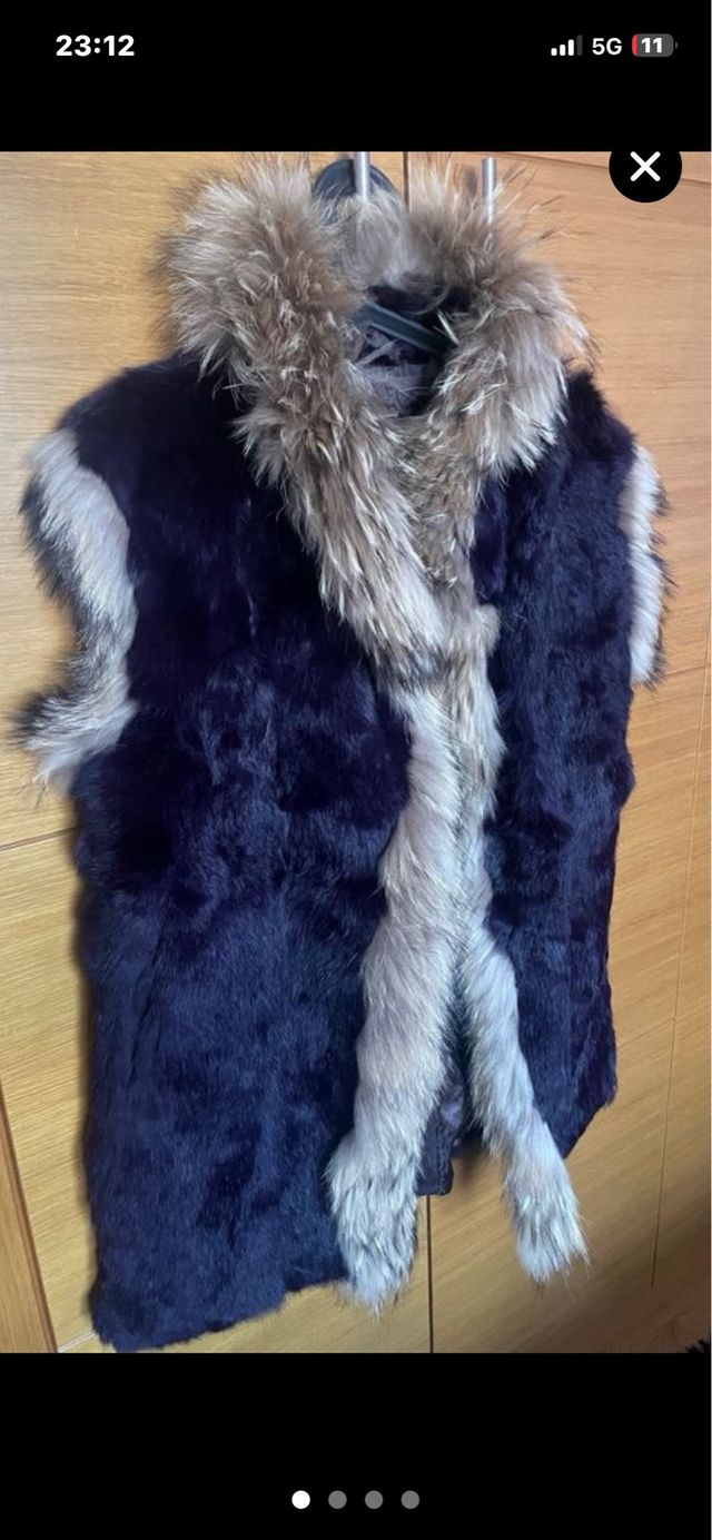 Chaleco de pelo talla L