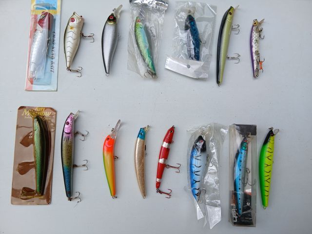 Amostras de pesca variadas