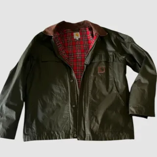 Carhartt WIP Arctic Coat Waxed Tartan Lined Jacket