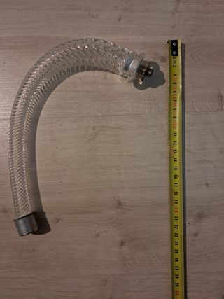 Braccio lampadario Murano vetro trasparente