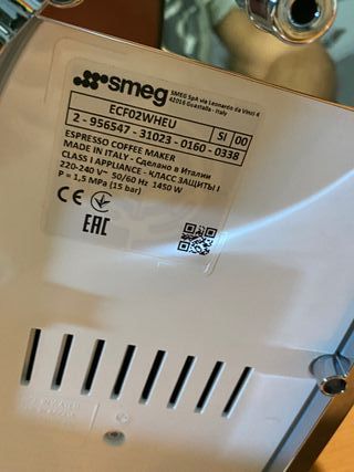 Cafetera Espresso Smeg Blanca