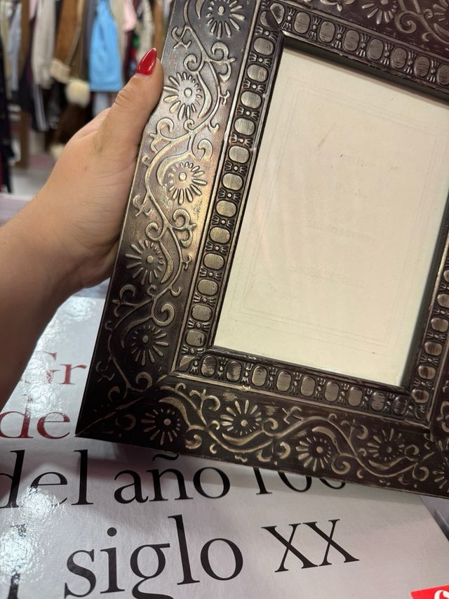 Portafoto etnico in legno Boho deco home