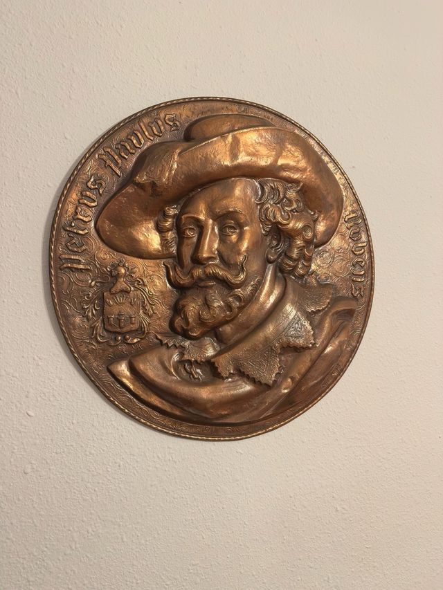 Placa Cobre Repujado Alto Relieve