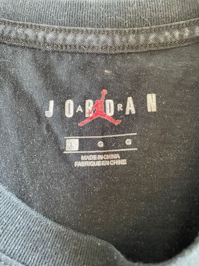 Camiseta Jordan Negra Estampada