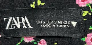 Falda larga floral con abertura lateral