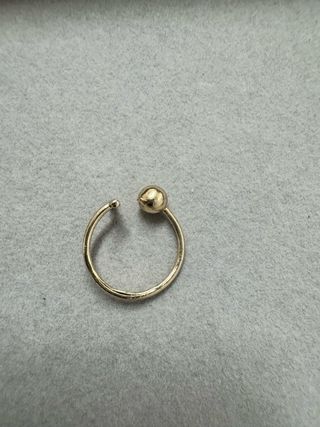 Anel Aberto Dourado Ajustável