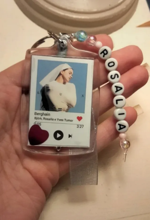 Portachiavi ROSALÍA con perline