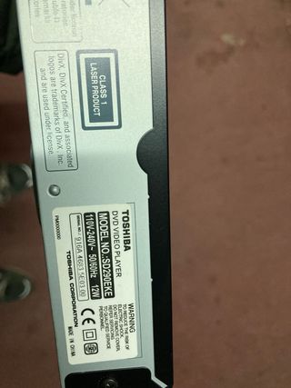 Reproductor DVD Toshiba DivX USB