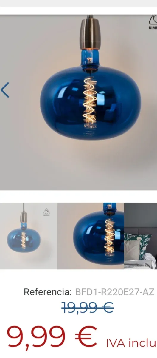 8 Bombillas LED Azules