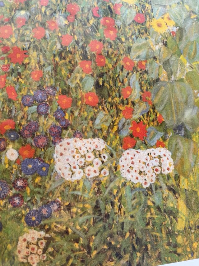 Poster di Gustav Klimt Il giardino incorniciato