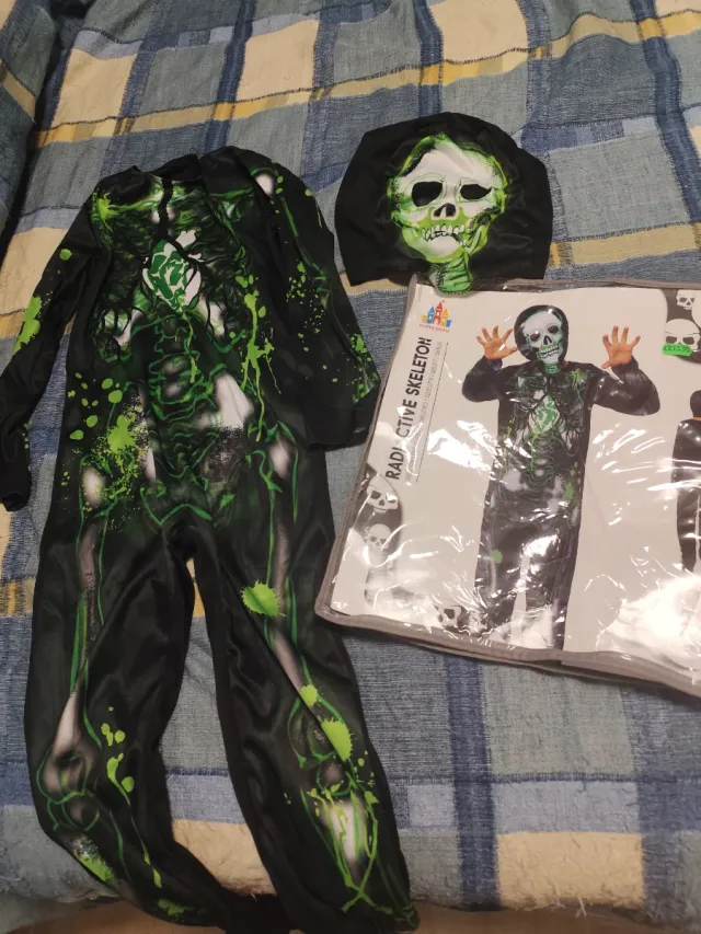 Disfraz Esqueleto Niño Talla 8/9 Años