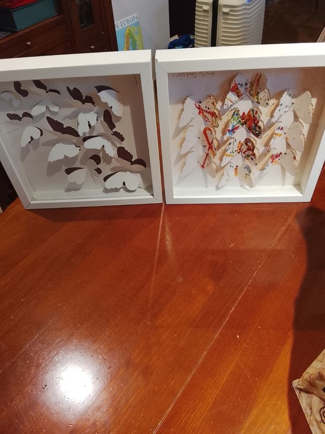 2 Cuadros Decorativos Mariposas