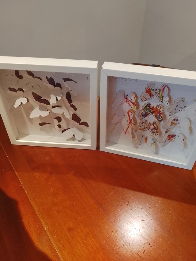 2 Cuadros Decorativos Mariposas