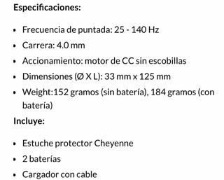 Máquina Cheyenne SOL Nova Unlimited 4.0 inalambric