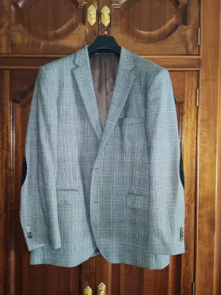 Americana lana caballero gris