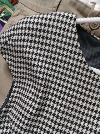 Vestido Zara estampado pata de gallo