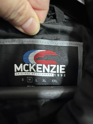 Giubbotto ragazzo McKenzie nero con cappuccio