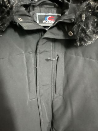 Giubbotto ragazzo McKenzie nero con cappuccio