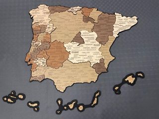 Mapa 3D Madeira Península Ibérica