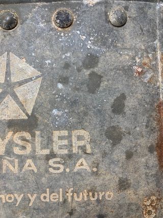 Placa Chrysler España S.A. 1972