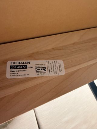 Mesa extensible IKEA EKEDALEN + 6 sillas