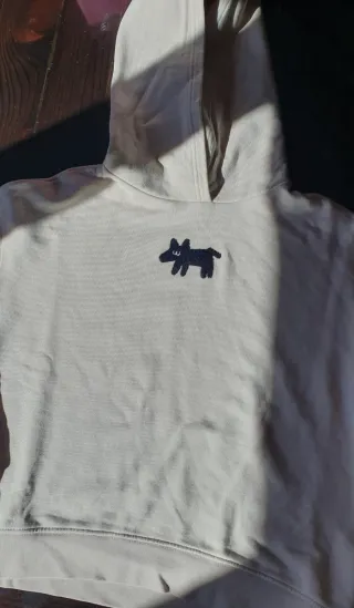 Sudadera Bimba y Lola beige con dibujo