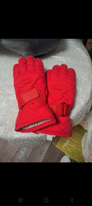 Guantes rojos para esquí/invierno