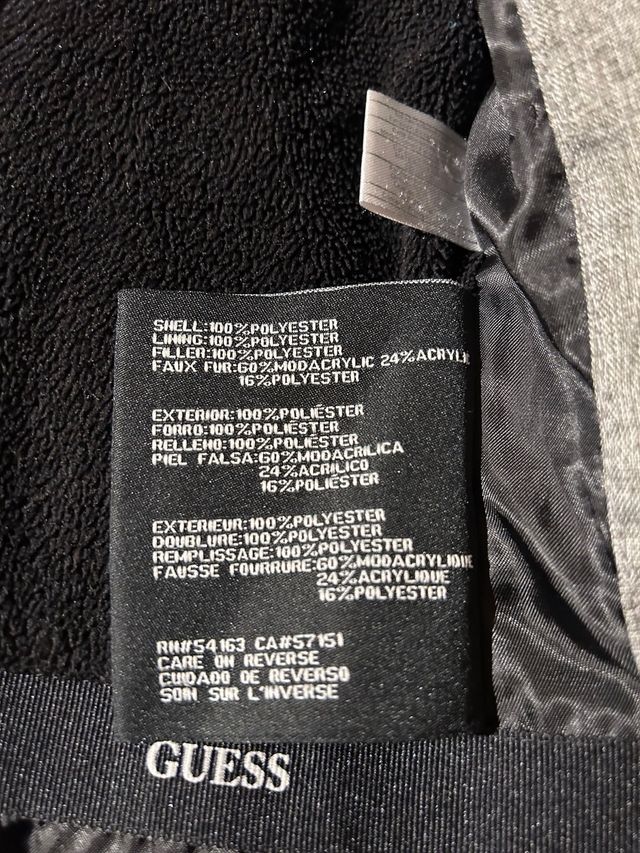 Chaqueta Guess Gris Talla M Mujer