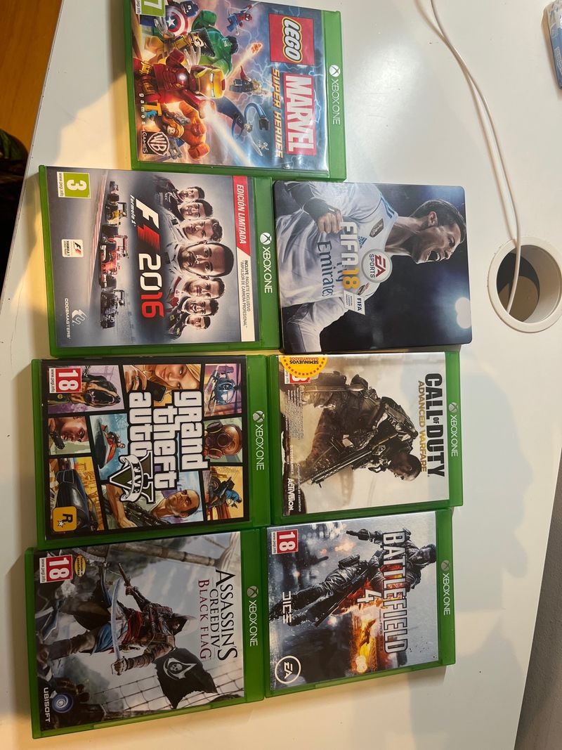 Imagen de Lote 7 Juegos Xbox One: FIFA 18, GTA V, F1 2016