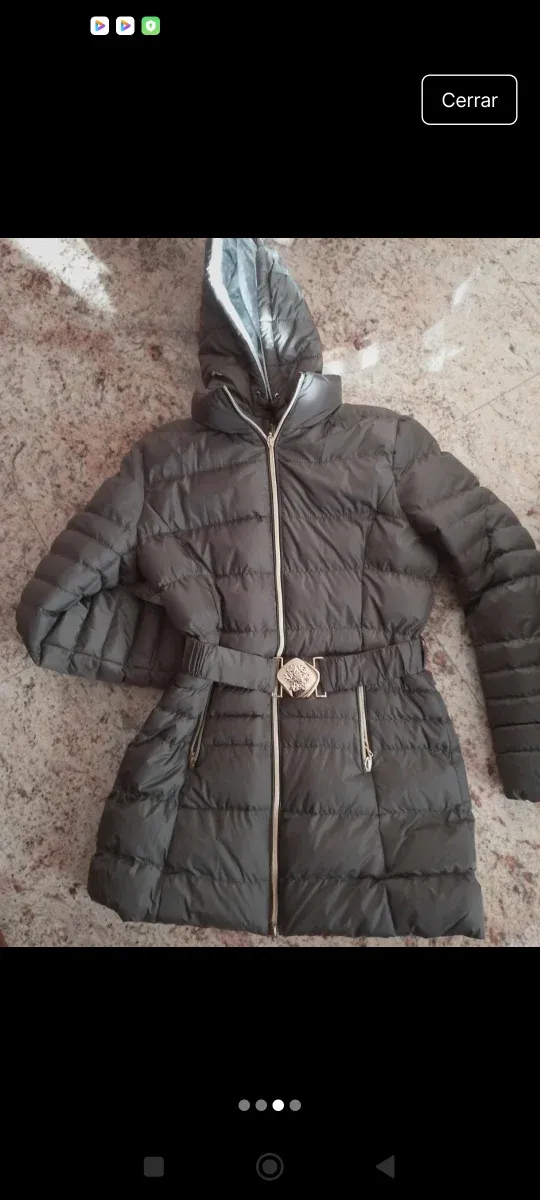 Abrigo acolchado verde