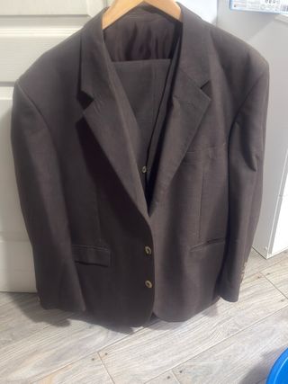 Elegante Traje Marrón chocolate de 3 Piezas