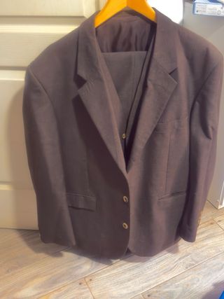 Elegante Traje Marrón chocolate de 3 Piezas