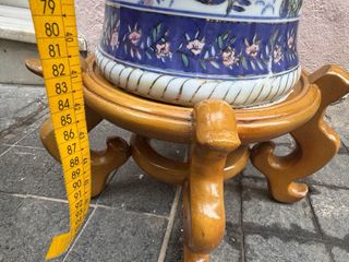 Jarrón chino porcelana siglo XX