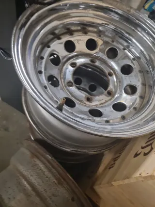 2 Llantas de aleación cromadas