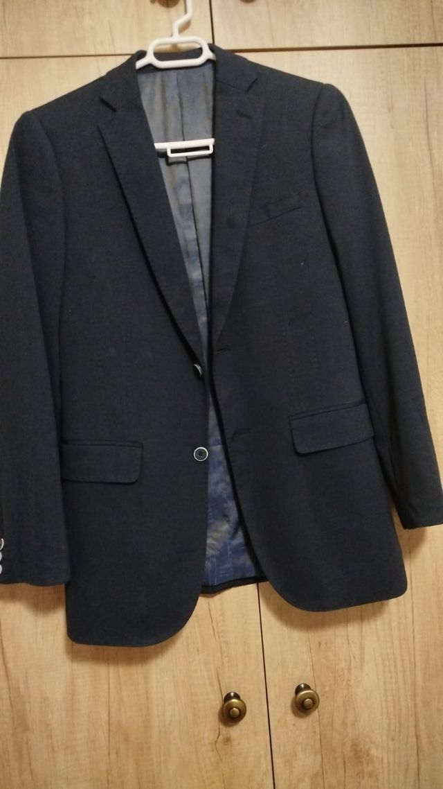 Traje de chaqueta azul