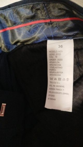 Traje de chaqueta azul