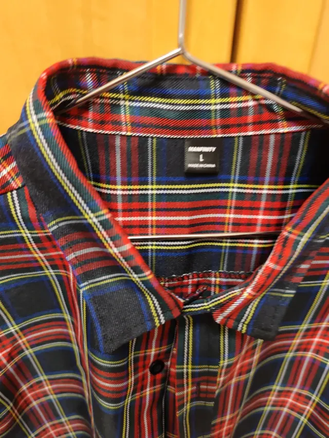 Camisa Manfinite cuadros cuadros L