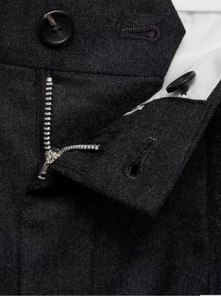 Pantalón cargo gris Mango Talla M sensación d lana