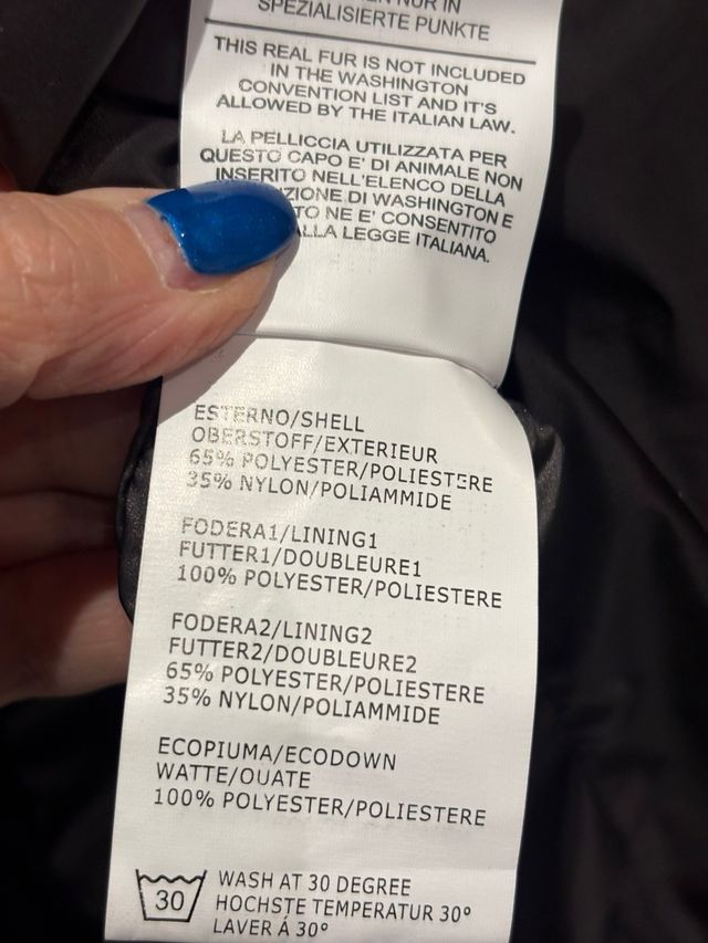 Piumino lungo Romeo Gigli marrone con pelliccia