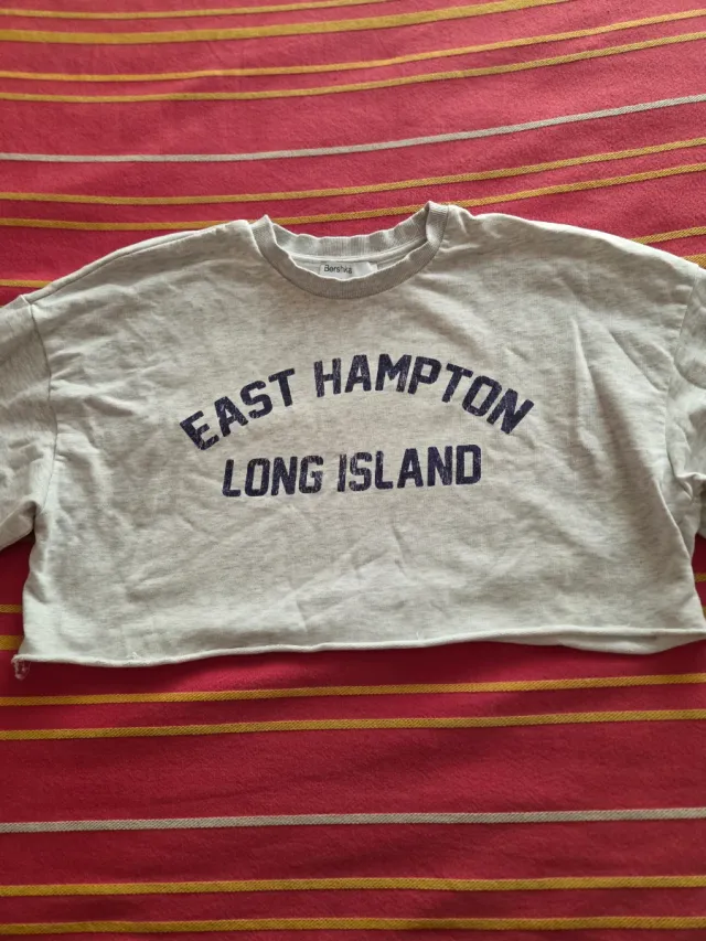 Bershka Sudadera Gris East Hampton