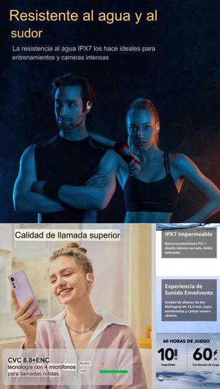 Auriculares Inalambricos Deportivos. PRECINTADOS