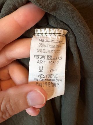 Pantalón fluido verde