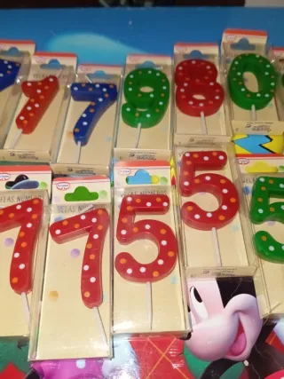 Velas Dr. Oetker Números Velas cumpleaños fiestas
