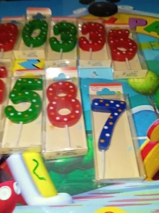 Velas Dr. Oetker Números Velas cumpleaños fiestas