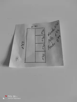 Armario juvenil blanco y beige