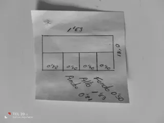 Armario juvenil blanco y beige