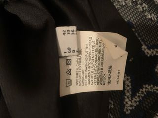 Gonna Pinko nera con stelle blu